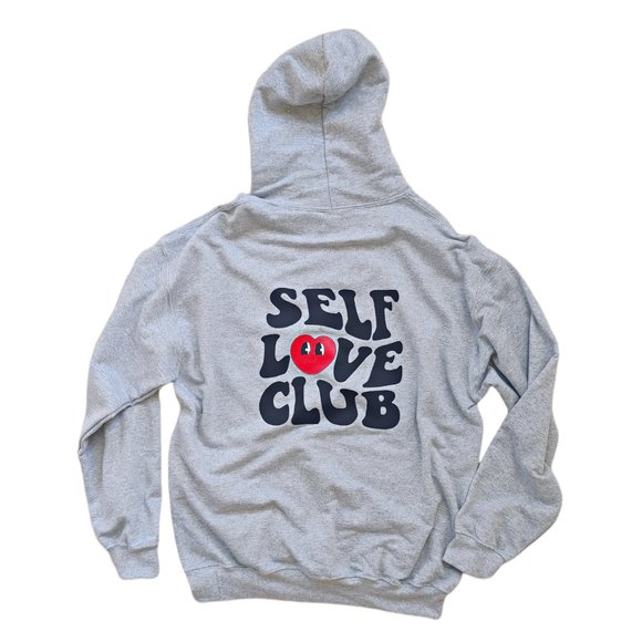 Self Love Club Smiley Heart Hoodie - Picture 2 of 7